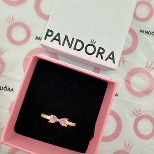 Pandora Pink Bow Ring